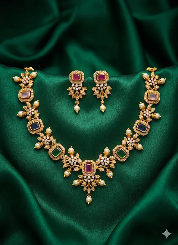 Multicolor_Alloy_Gold_Plated_Kundan_Necklace_Set_For_Women