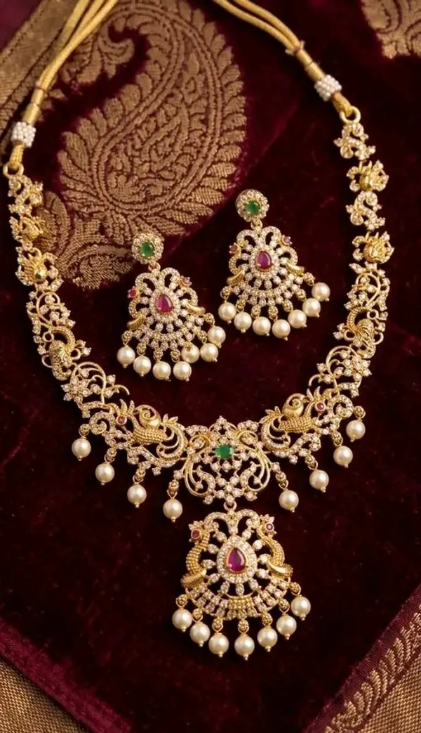 Royal_Antique_Gold_Pearl_Necklace_Set_for_Women