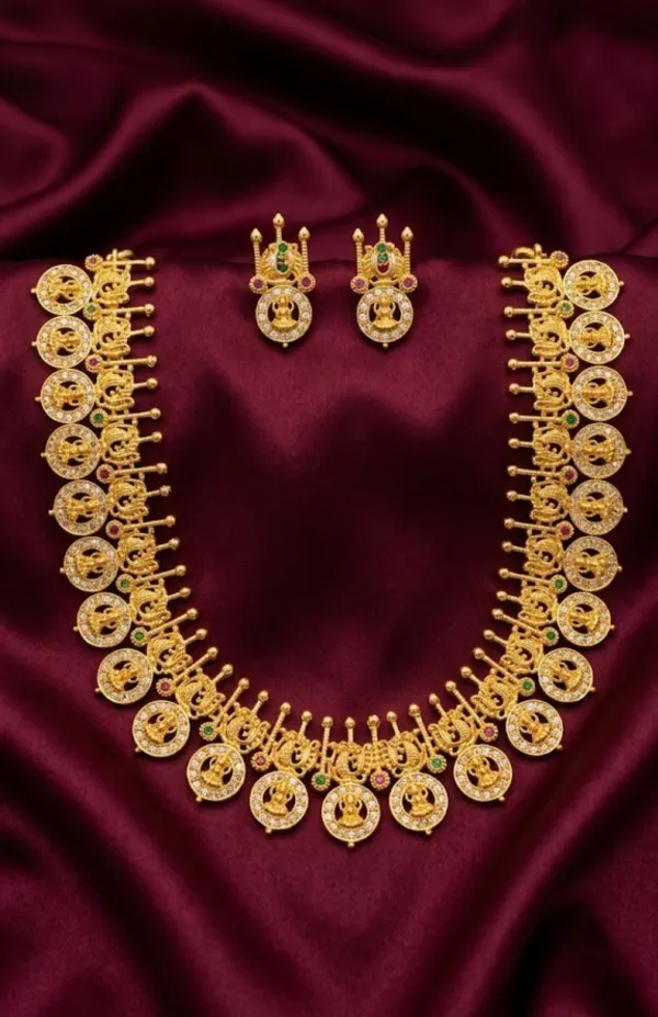 Golden_Alloy_Gold_Plated_Bottu_Mala_Necklace_Set_For_Women