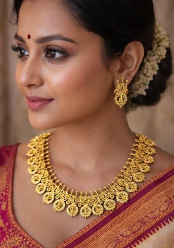 Golden_Alloy_Gold_Plated_Bottu_Mala_Necklace_Set_For_Women