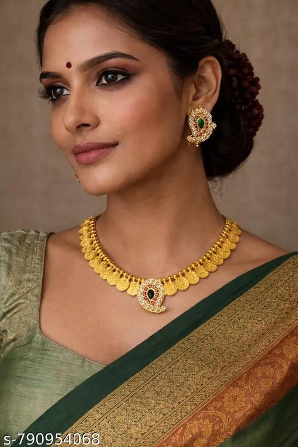 Golden_Alloy_Kasu_Mango_Pendant_Necklace_Set_For_Women