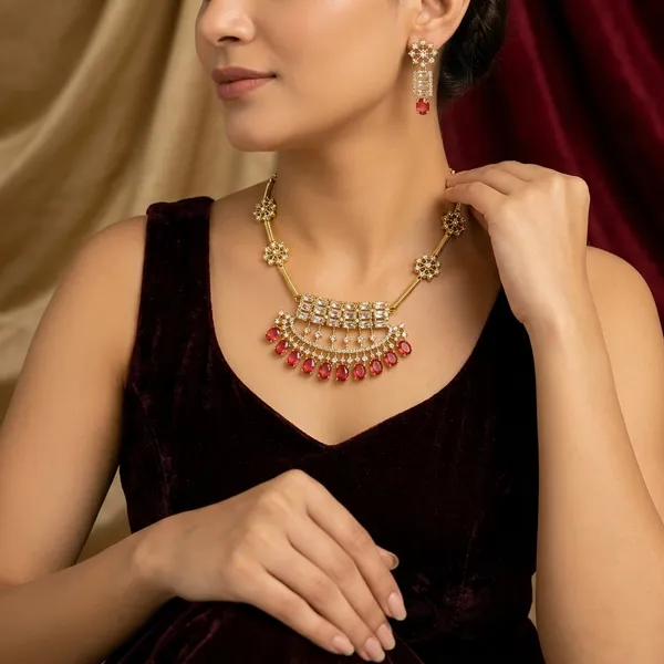 Red_And_Golden_Alloy_Gold_Plated_Ruby_Kundan_Necklace_Set_For_Women