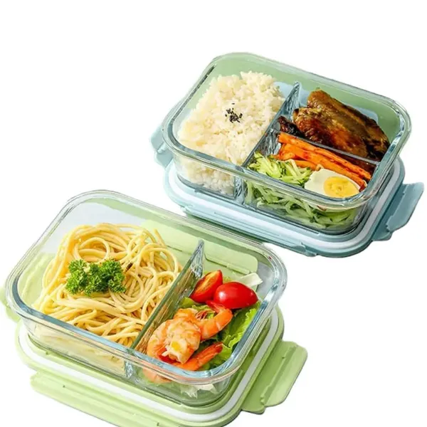 1000ML_Two_Compartment_Glass_Lunch_Box_|_Airtight_Leakproof_Meal_Prep_Container_Pack_of_1
