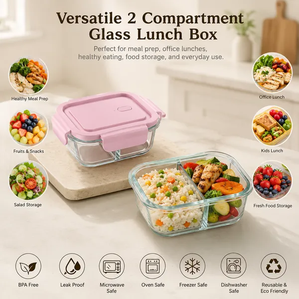 1000ML_Two_Compartment_Glass_Lunch_Box_|_Airtight_Leakproof_Meal_Prep_Container_Pack_of_1