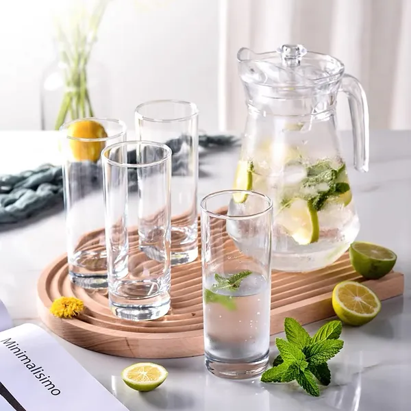 Set_of_7_Transparent__Glass_Drinkware_Jug_&_Glass