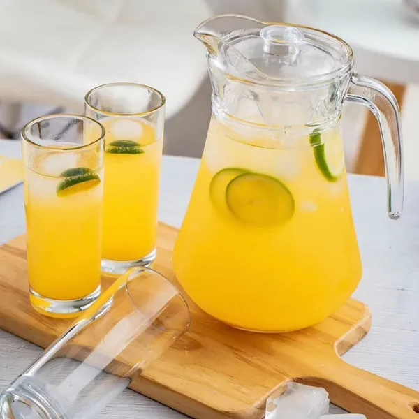 Set_of_7_Transparent__Glass_Drinkware_Jug_&_Glass