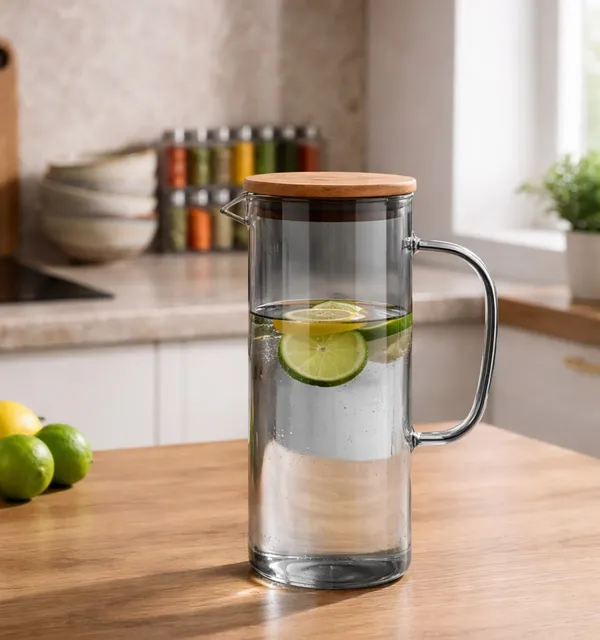 1400ML_Black_Glass_Jug_with_6_x_320ML_Glasses_Set_|_Water_Serving_Set_(7_Pcs)