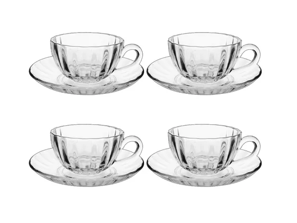 Set_of_6_160ml_Clear_Glass_Tea_&_Coffee_Cup_Saucer,_Elegant_Serving_Cups