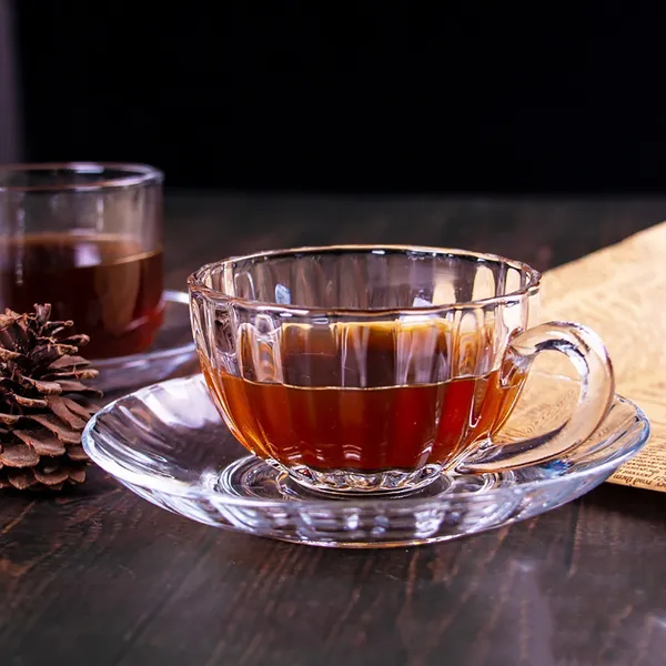 Set_of_6_160ml_Clear_Glass_Tea_&_Coffee_Cup_Saucer,_Elegant_Serving_Cups