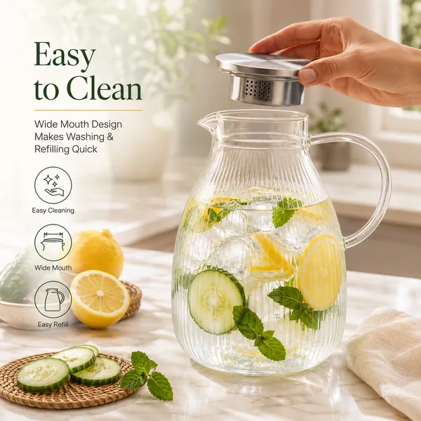 2000ml_Ribbed_Glass_Jug_with_Lid,_Water_&_Juice_Serving_Pitcher_for_Dining_Table_(Pack_of_1)