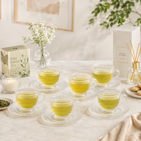 Set_of_6_200ml_Transparent_Glass_Cup_&_Saucer_|_Tea_&_Coffee_Serving_Set