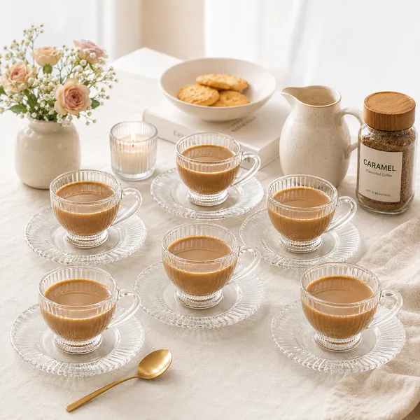 Set_of_6_200ml_Transparent_Glass_Cup_&_Saucer_|_Tea_&_Coffee_Serving_Set