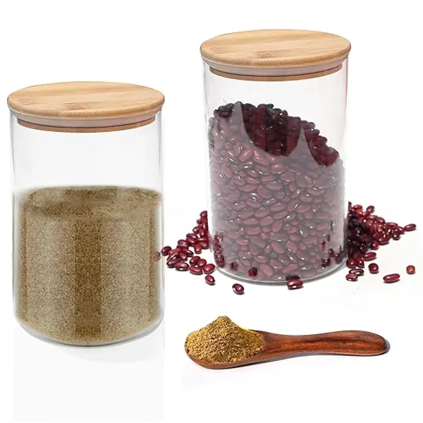 270ML_Glass_Candy_Jar_with_Bamboo_Lid_|_Airtight_Storage_Container_|_Pack_of_1