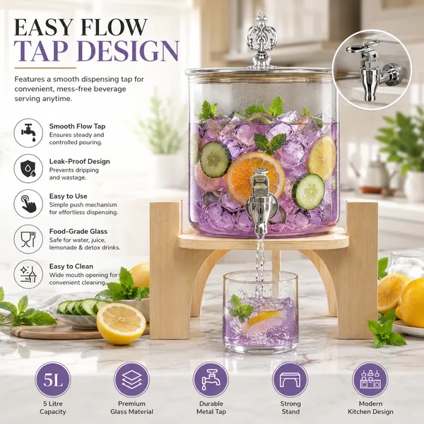 2.6L_Drink_Dispenser_with_Tap_|_Reusable_Water_&_Juice_Storage_Container_|_Pack_of_1