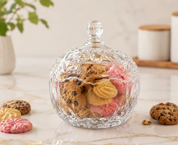 300ML_Glass_Candy_Jar_with_Lid_|_Crystal_Cut_Cookie_&_Biscuit_Storage_Container_|_Pack_of_1