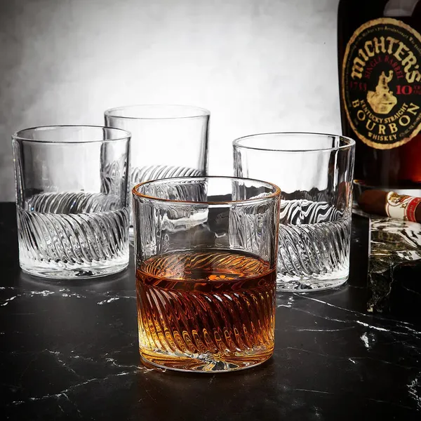 300ML_Wavy_Lining_Whisky_Glass_|_Premium_Drinking_Glasses_(Set_of_6)