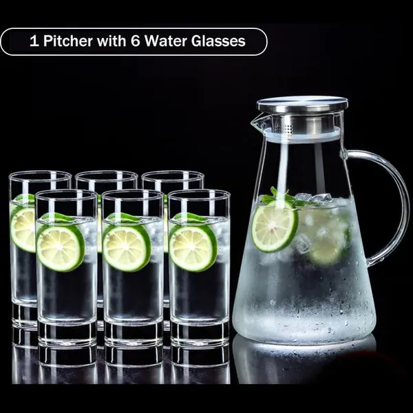 Transparent__Glass_Drinkware_Jug_&_Glass_Set