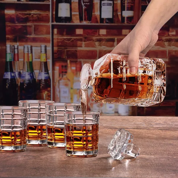 Transparent__Glass_Barware_Whiskey_Decanter_Set