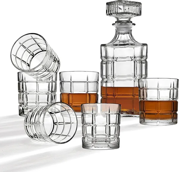 Transparent__Glass_Barware_Whiskey_Decanter_Set