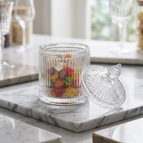 370ML_Ribbed_Glass_Candy_Jar_with_Lid_|_Crystal_Clear_Candy_&_Dry_Fruit_Storage_Jar_Pack_of_1