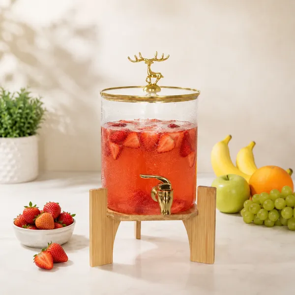 3.6L_Drink_Dispenser_with_Faucet_|_Juice,_Iced_Tea_&_Detox_Water_Server_|_Pack_of_1