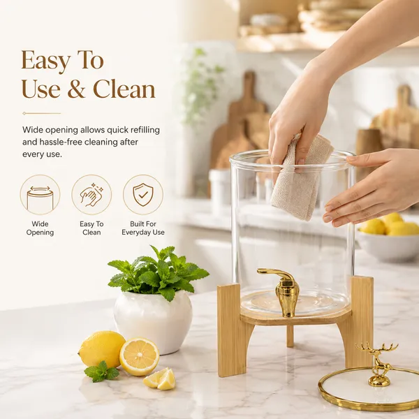 3.6L_Drink_Dispenser_with_Faucet_|_Juice,_Iced_Tea_&_Detox_Water_Server_|_Pack_of_1