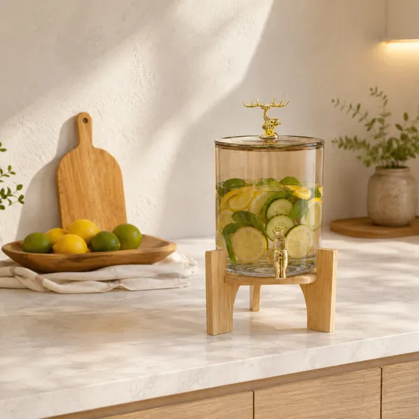 3.6L_Water_Dispenser_with_Lid_|_Detox_Drink_&_Juice_Serving_Container_|_Pack_of_1