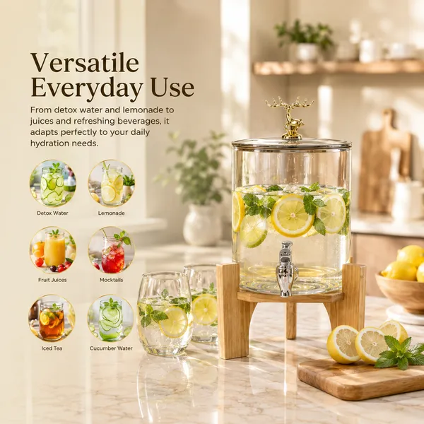 3.6L_Water_Dispenser_with_Lid_|_Detox_Drink_&_Juice_Serving_Container_|_Pack_of_1