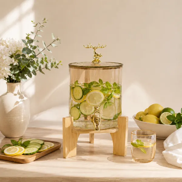 3.6L_Water_Dispenser_with_Lid_|_Detox_Drink_&_Juice_Serving_Container_|_Pack_of_1