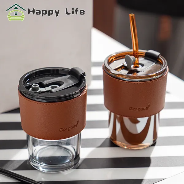 460ML_Glass_Coffee_Mug_with_Leather_Sleeve_|_Premium_Tea_&_Coffee_Cup_|_Pack_of_1