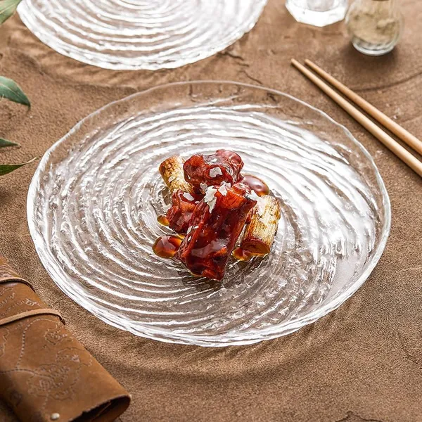 8.6_Inches_Transparent__Glass_Snack_&_Serving_Plates_Glass_Plate_Pack_of_1