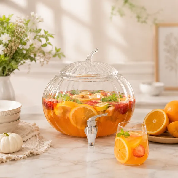 5L_Pumpkin_Shape_Water_Dispenser_with_Faucet_|_Cold_Drink_&_Juice_Container_|_Pack_of_1