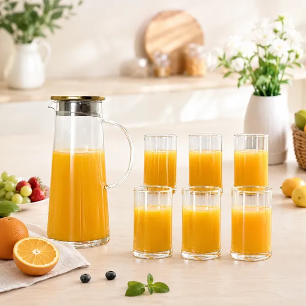 7_Pcs_Glass_Jug_and_Tumbler_Set_for_Water,_Juice_&_Beverages