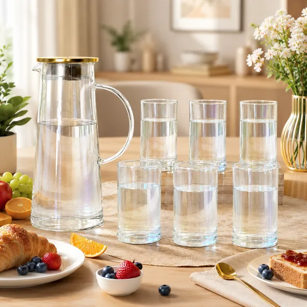 7_Pcs_Glass_Jug_and_Tumbler_Set_for_Water,_Juice_&_Beverages