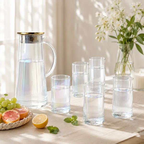 7_Pcs_Glass_Jug_and_Tumbler_Set_for_Water,_Juice_&_Beverages