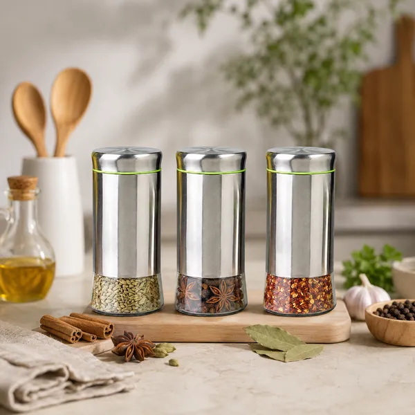 850ML_Glass_Storage_Jar_with_Stainless_Steel_Cover_And_Lid_Pack_of_1