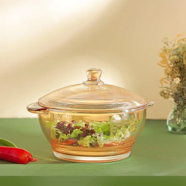 900ML_Brown_Glass_Casserole_with_Lid_|_Heat_Resistant_Serving_&_Cooking_Bowl