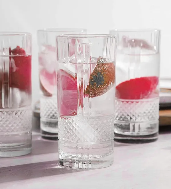 Set_of_6_Transparent__Glass_Drinkware_Highball_Glass