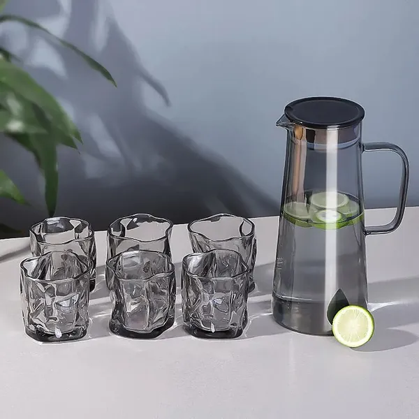 Silver_Glass_Drinkware_Jug_&_Glass_Set