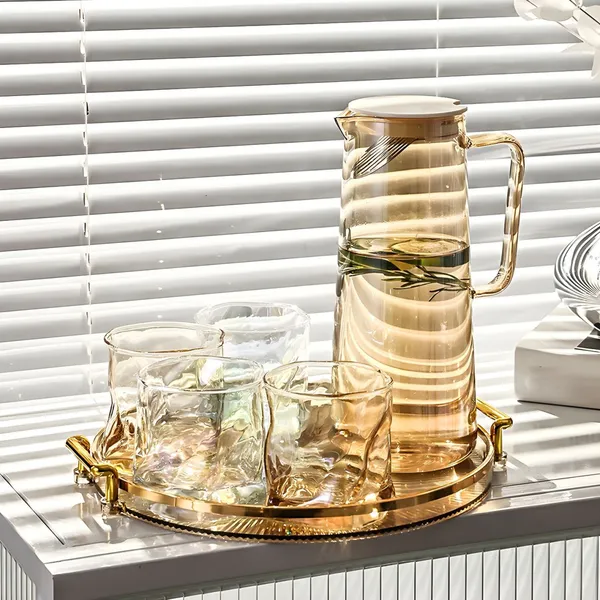 Yellow_Glass_Drinkware_Jug_&_Glass_Set