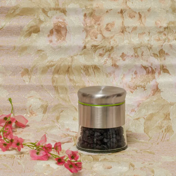 350ML_Silver_Glass_Kitchen_Storage_Containers_Storage_Canister