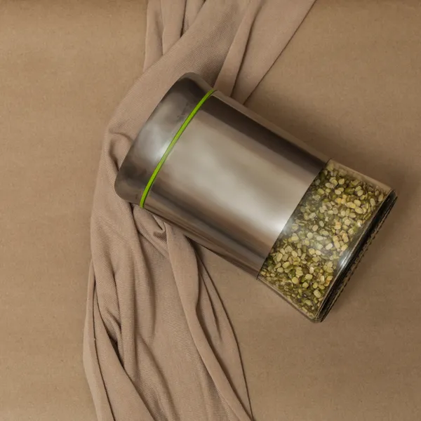 550ML_Silver_Glass_Kitchen_Storage_Containers_Storage_Canister