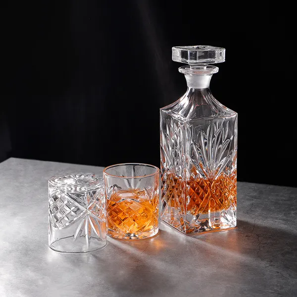 Transparent__Glass_Barware_Whiskey_Decanter_Set