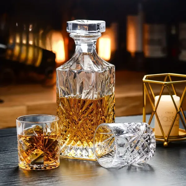 Transparent__Glass_Barware_Whiskey_Decanter_Set