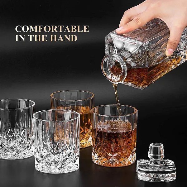 Transparent__Glass_Barware_Whiskey_Decanter_Set
