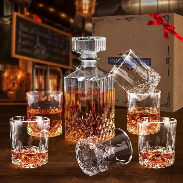 Transparent__Glass_Barware_Whiskey_Decanter_Set