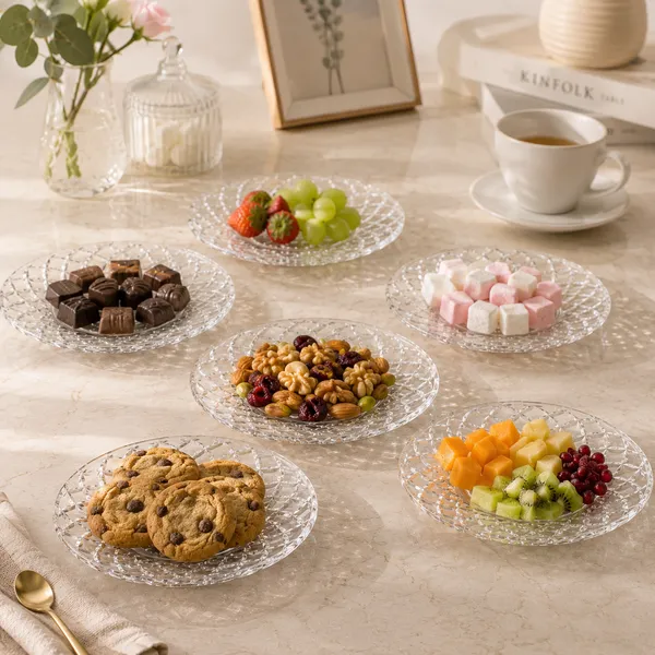 Set_of_6_Diamond_Crystal_Cut_Glass_Saucer_|_Snack_&_Dessert_Plates