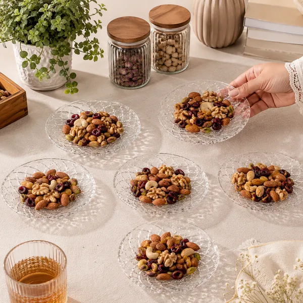 Set_of_6_Diamond_Crystal_Cut_Glass_Saucer_|_Snack_&_Dessert_Plates