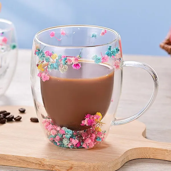 Set_of_2_300ML_Floral_Glass_Tea_Cups_|_Double_Wall_Coffee_Mugs