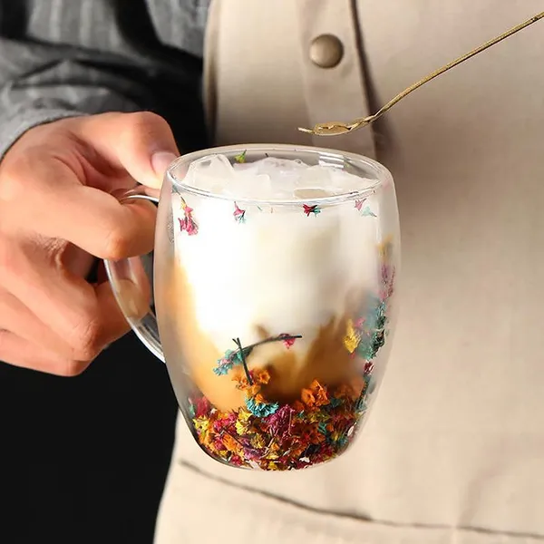 Set_of_2_300ML_Floral_Glass_Tea_Cups_|_Double_Wall_Coffee_Mugs
